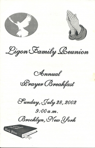 Ligon Family Reunion 2002
Brooklyn New York 